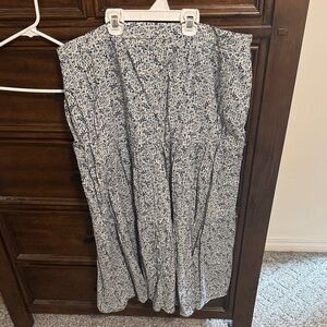 Madewell Floral Blue Skirt